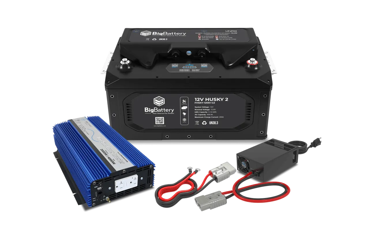 12V 1x HUSKY2 INV Kit & AIMS Inverter with Charger