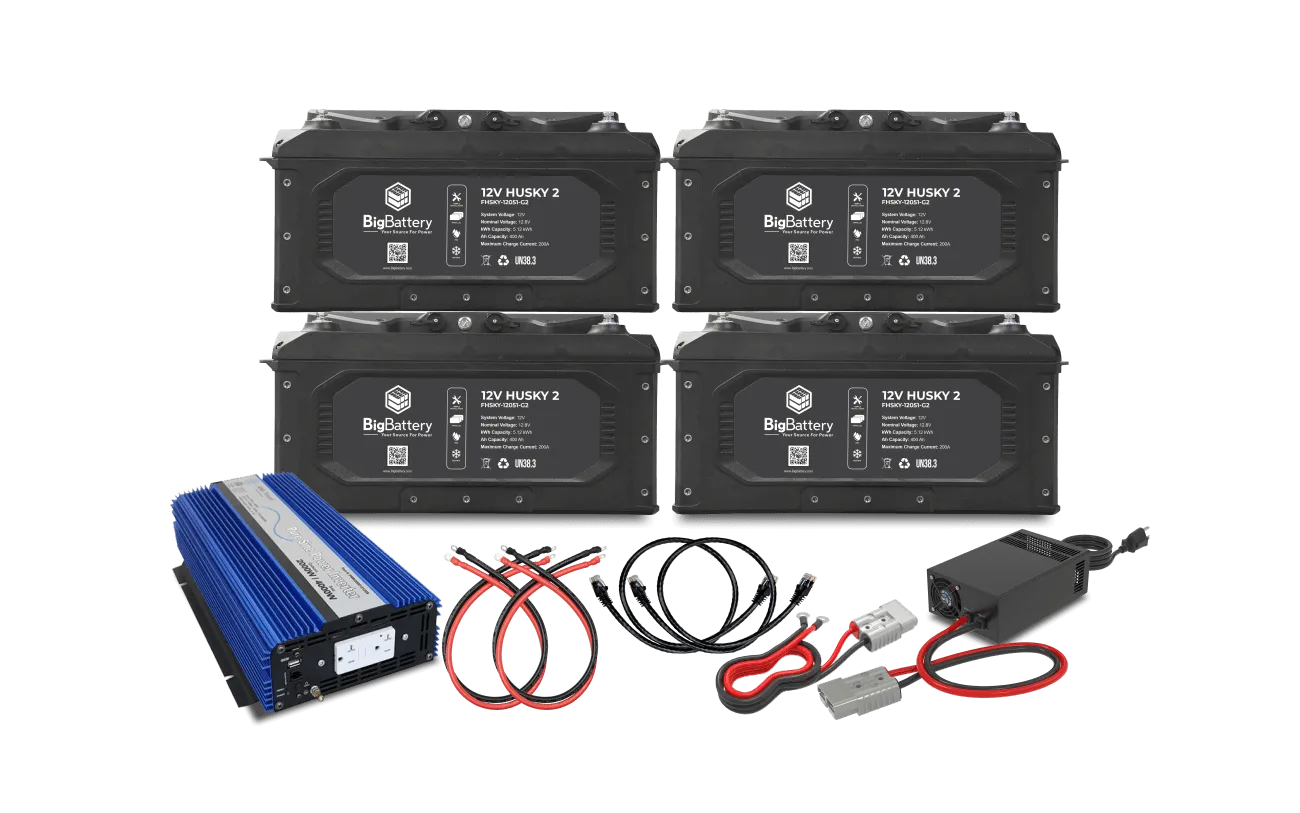 12V 4X HUSKY2 KIT & AIMS Inverter with Charger