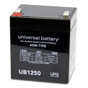 12v 5ah F2 Battery Honeywell ADT Replacement (UPS, Alarms, Universal Application)