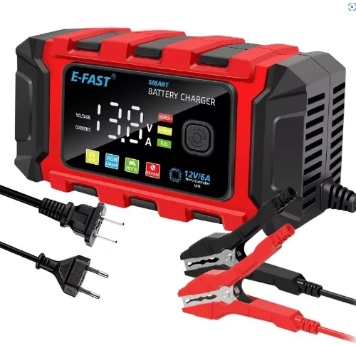 12V 6a Smart Car Battery Charger Automatic Lifepo4 Repair Maintainer Trickle