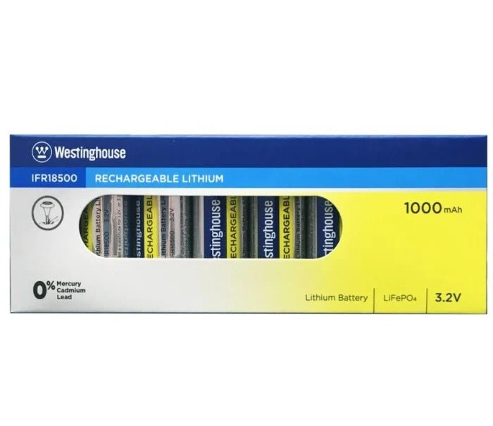 18500 Solar Light RechargeableBatteries 3.2v (8 Pack)