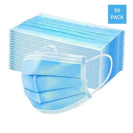 3 Ply Face Mask - Protective Masks (50 Pack)