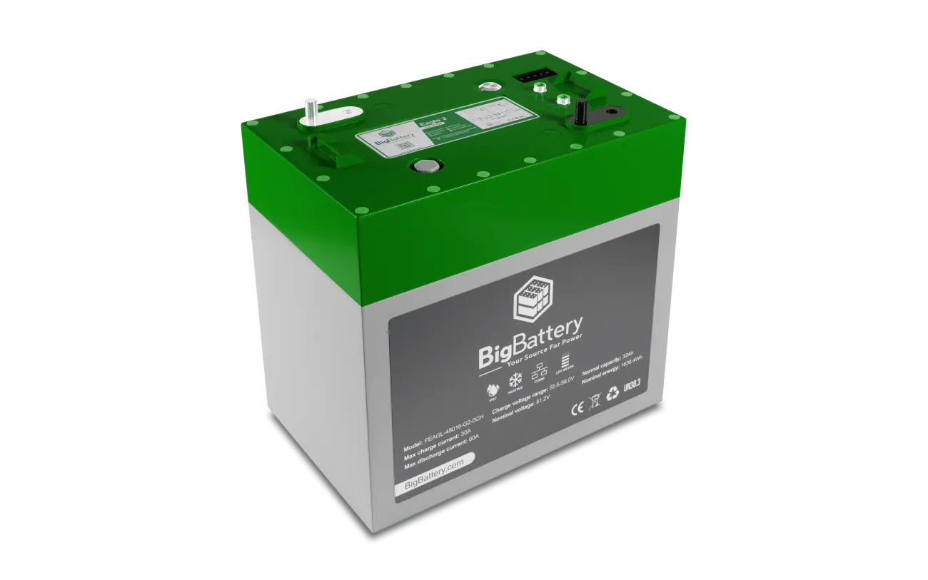 48V EAGLE 2 | LiFePO4 | 32Ah | 1.63kWh | Golf & Utility Cart Battery