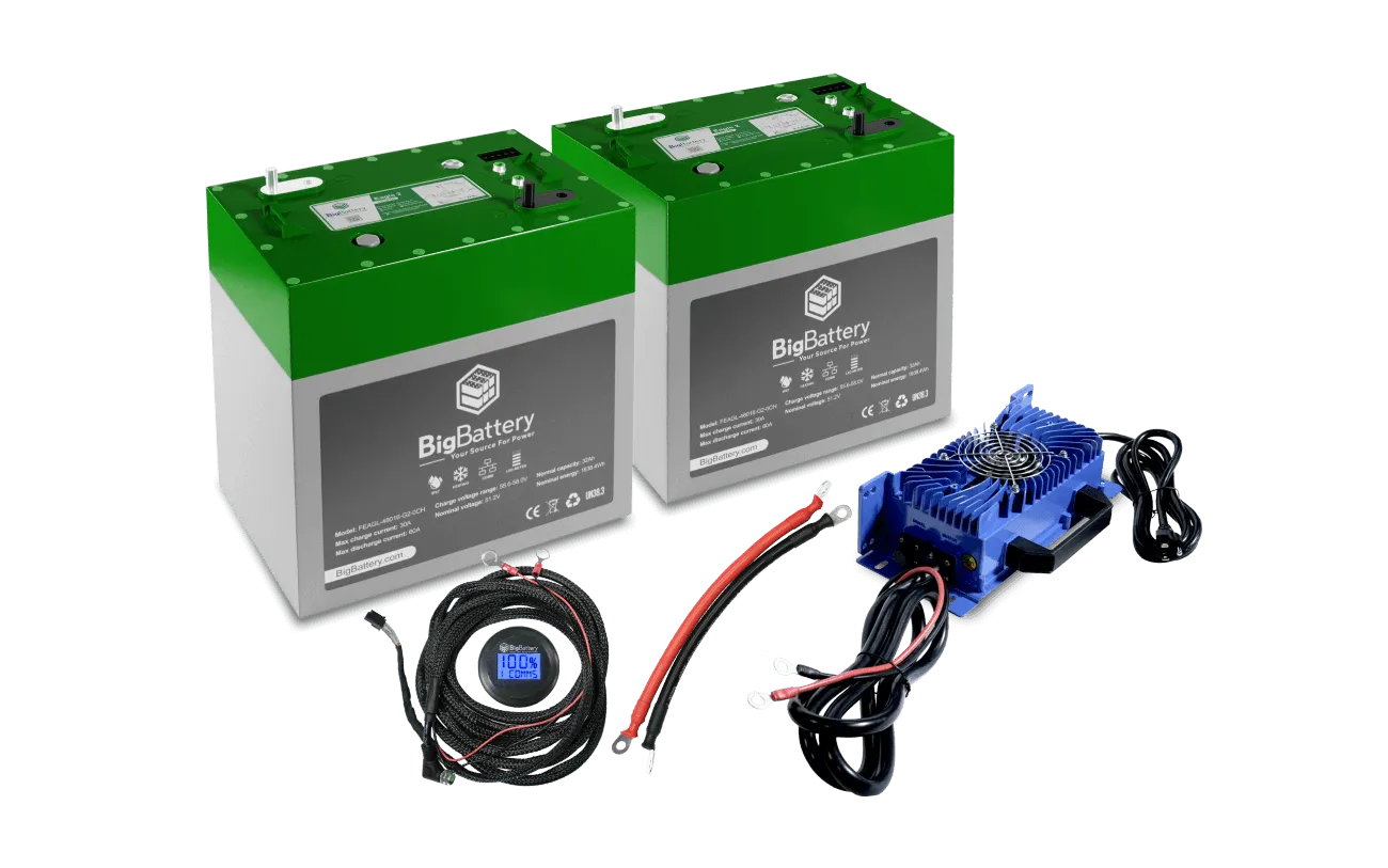 48V EAGLE 2 Lithium Battery Kit (2× / 3× / 4×) – LiFePO₄ Golf Cart & Utility Vehicle Battery System