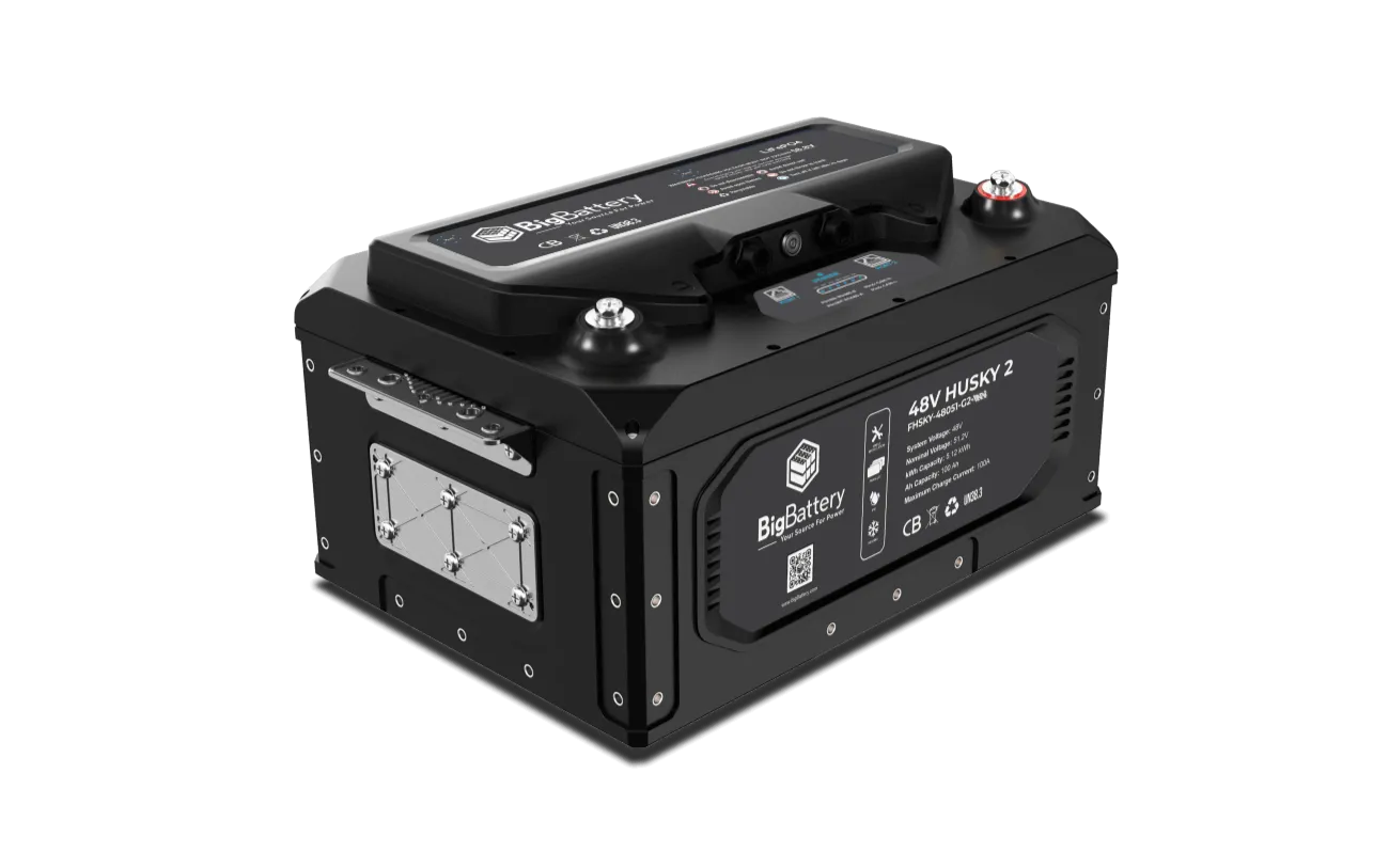 48V HUSKY 2 INV Lithium Battery 5.12kWh 100Ah | LiFePO4 | Inverter Comms | RV | Off-Grid | Marine Battery