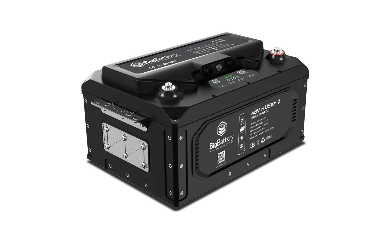 48V HUSKY 2 PWR | 5.12kWh LiFePO4 – High Power | Golf Cart | UTV | Industrial Battery