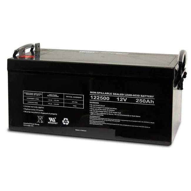 8D Battery 12v 250ah Group SLA APX - Maintenance Free