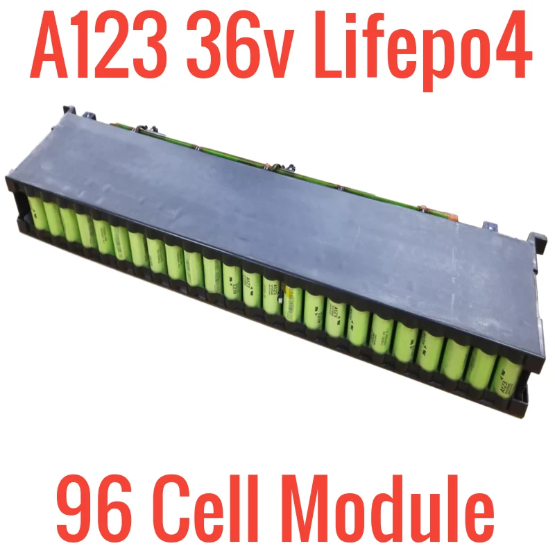 A123 (38.4v) 36v 19.2ah 736wh Lifepo4 - 96x 26650 M1B Cells – Battery Hookup