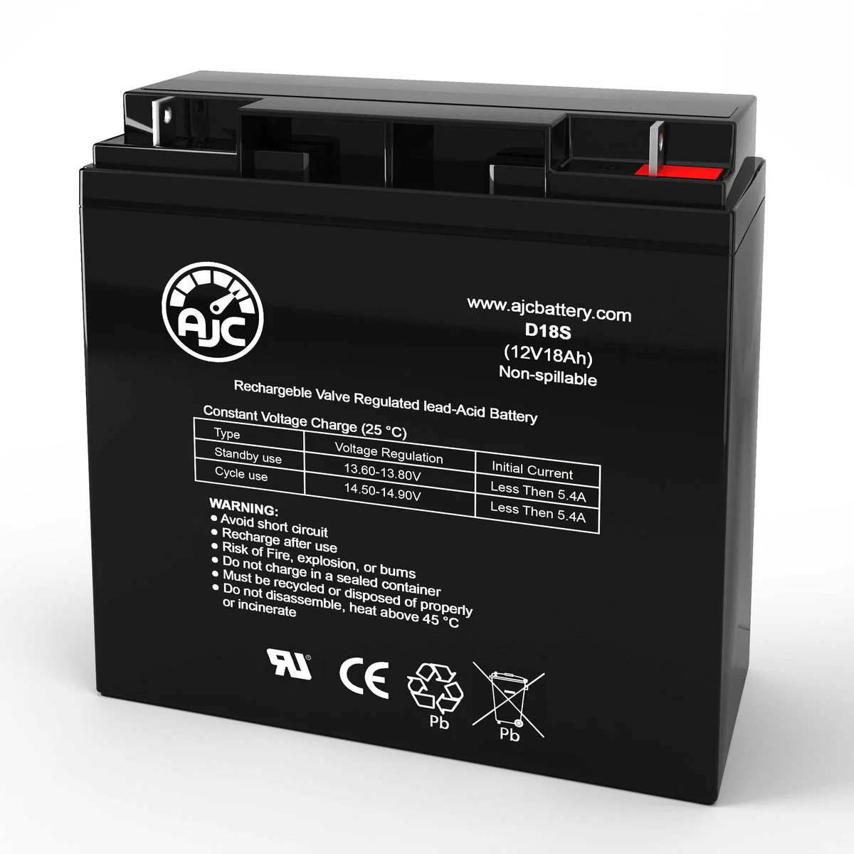 AJC Battery Compatible with APC Smart-UPS SUA5000RMT5U 12V 18Ah UPS Battery