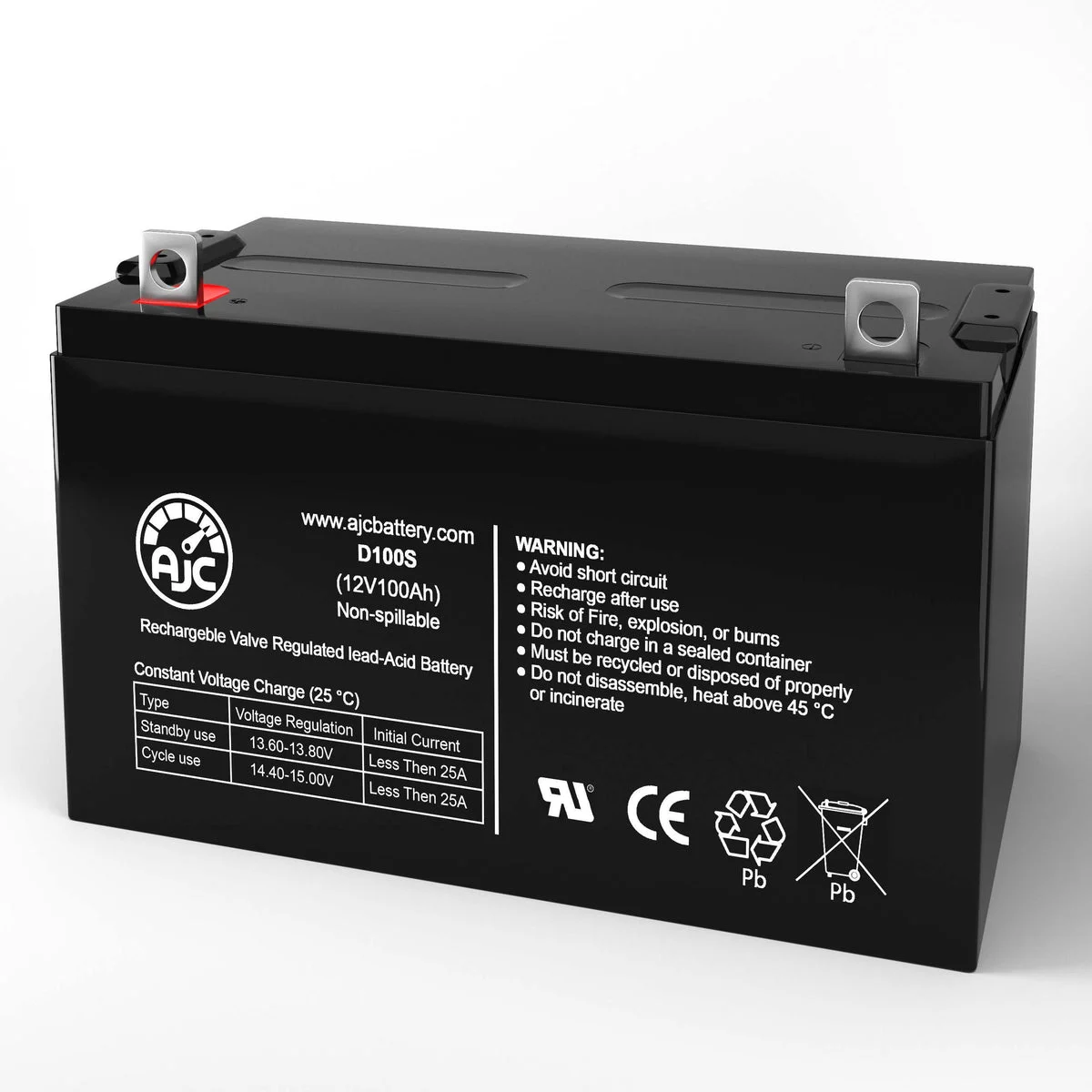 AJC Battery Compatible with Douglas Guardian DG12-100M 12V 100Ah Sealed Lead Acid Battery