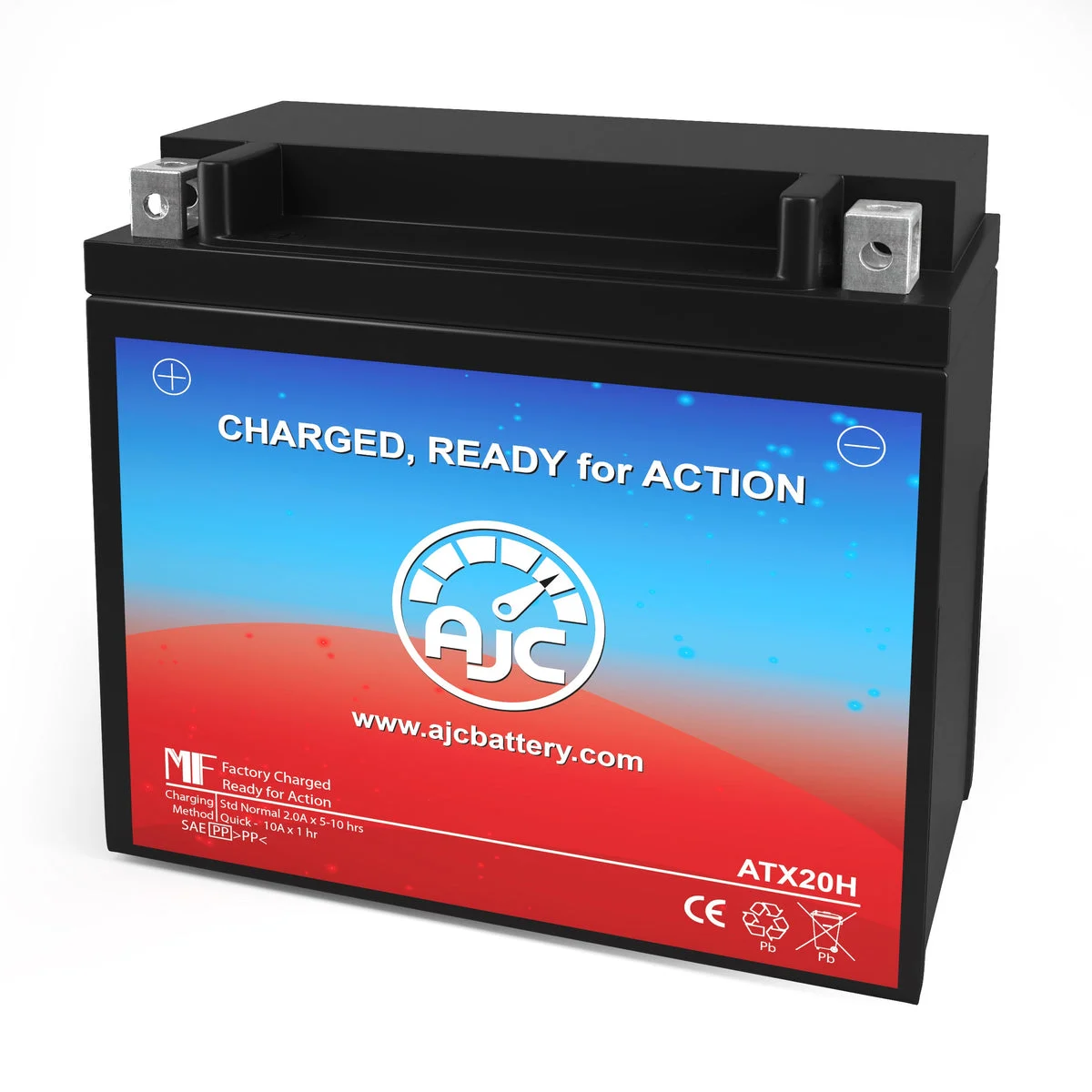 AJC Battery Compatible with Duracell Ultra GTX20H-BS FP Powersports Battery