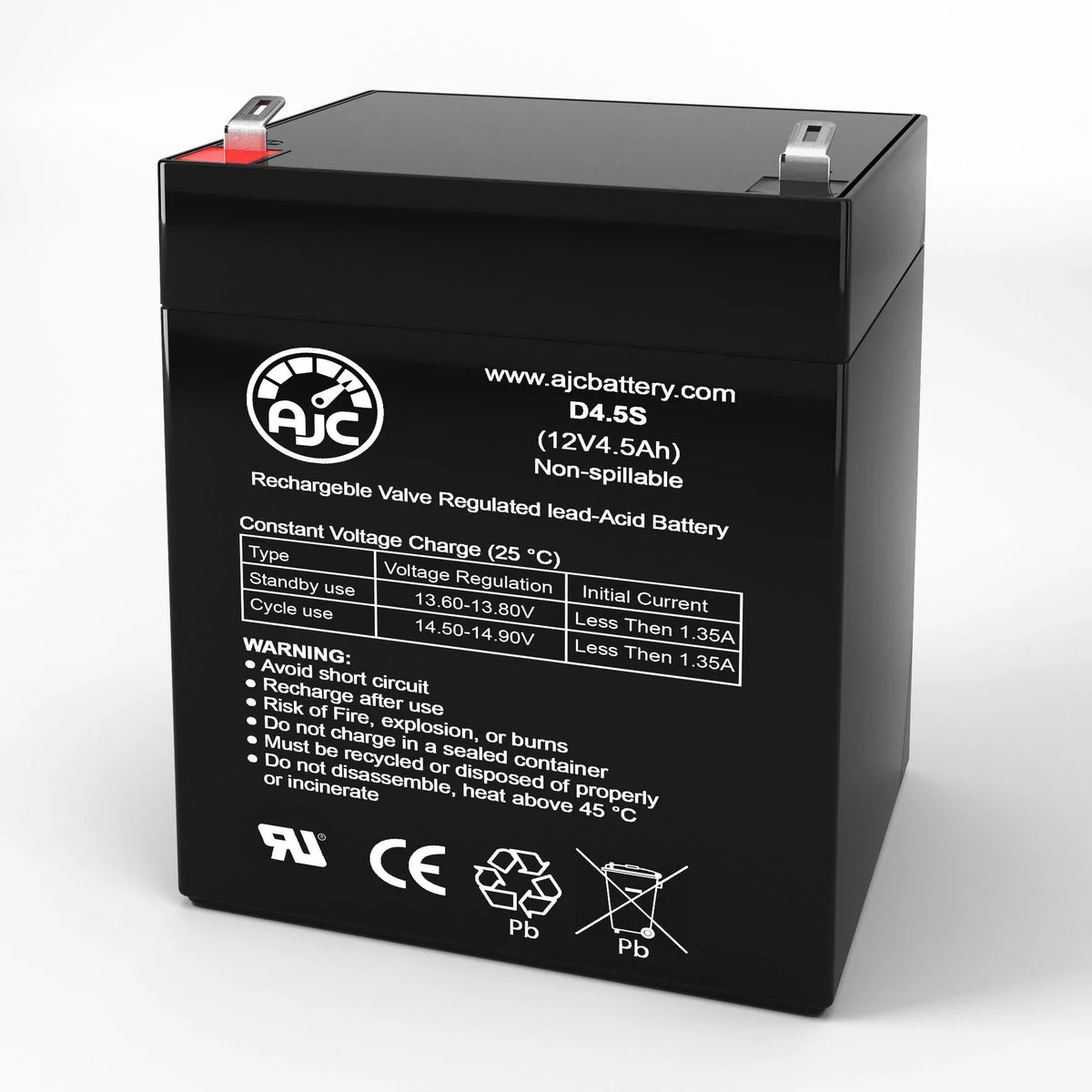 AJC Battery Compatible with Exide PW EBM-120RM 12V 4.5Ah UPS Battery