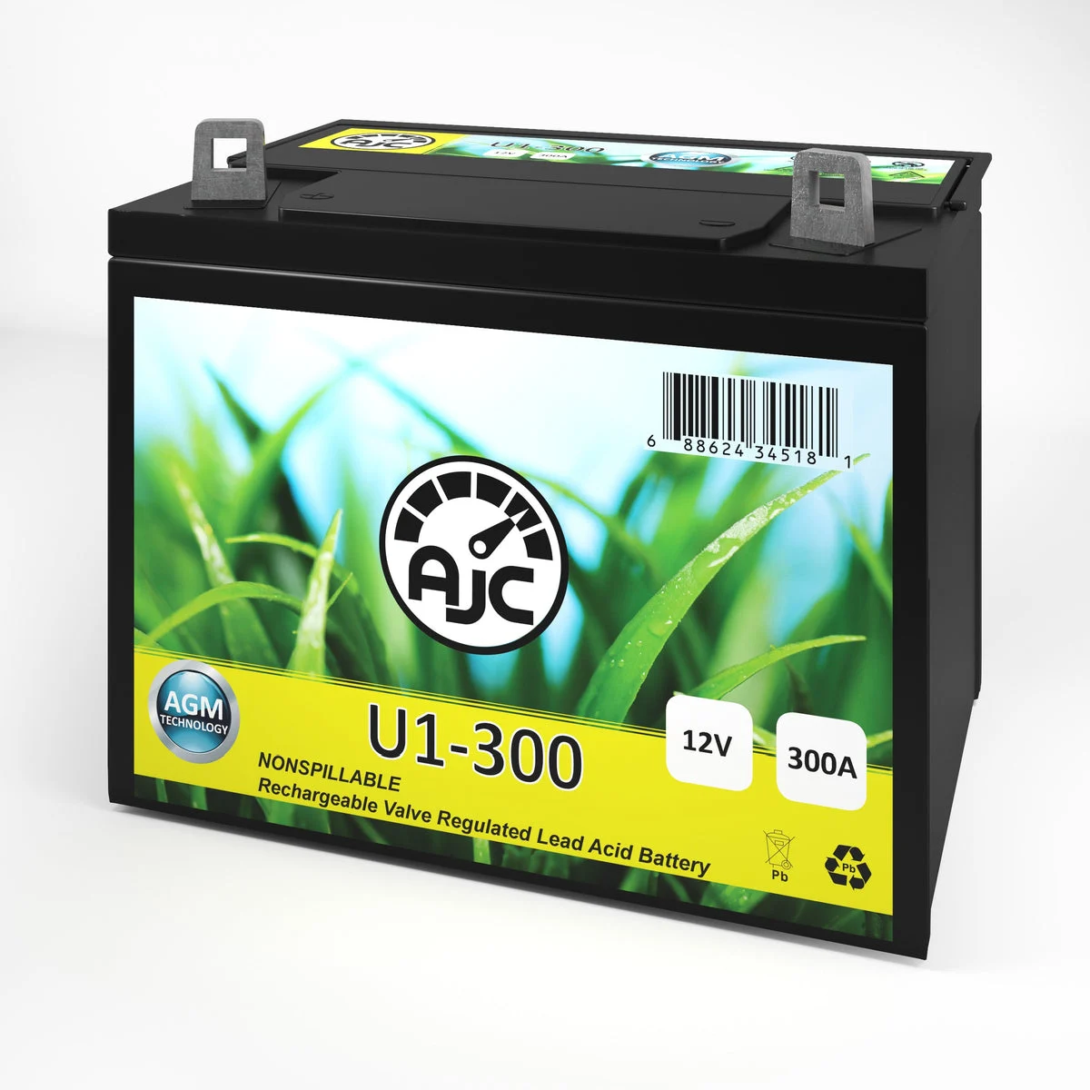 AJC Battery Compatible with John Deere 68 U1 Lawn Mower and Tractor Battery