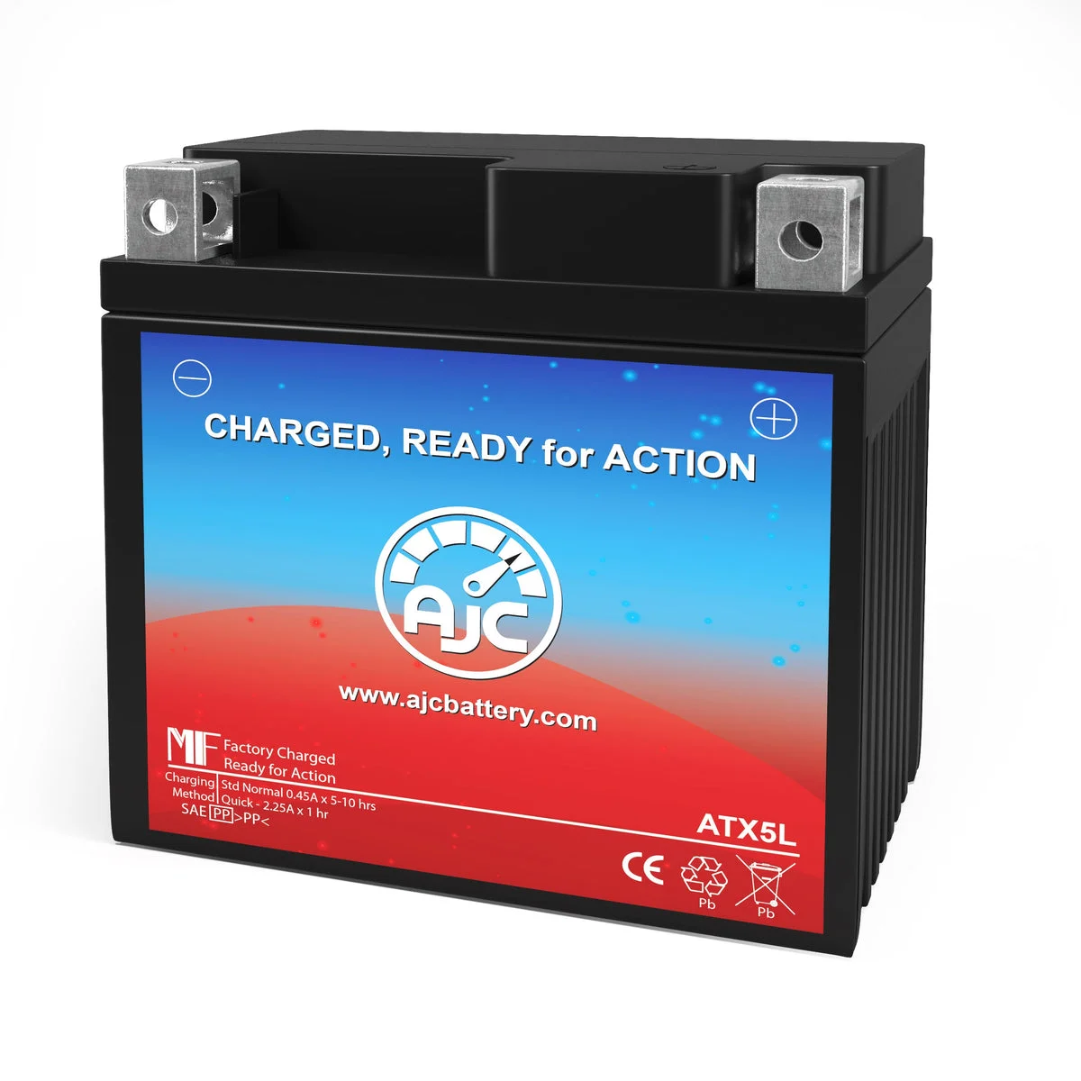 AJC Battery Compatible with TaoTao All 110CC Motorcycle Battery (2012-2013)