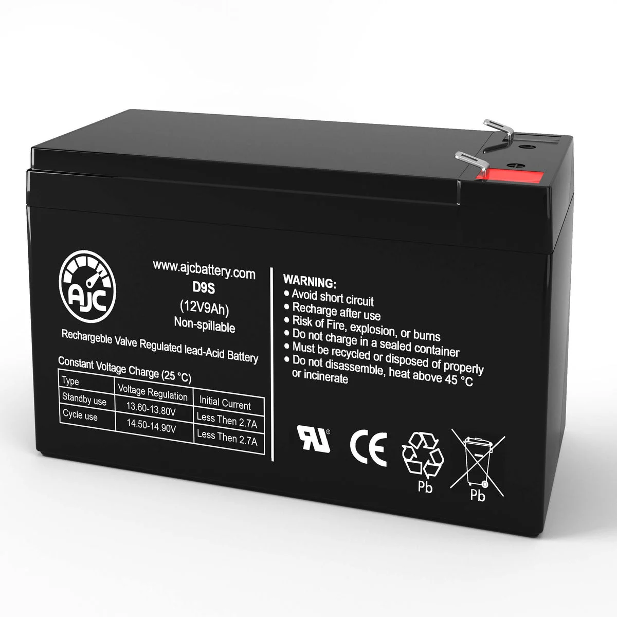 AJC Battery Compatible with Tripp Lite SMART550USB 12V 9Ah UPS Battery