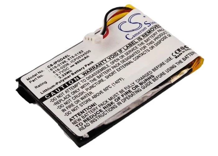 Apple iPOD 4th Generation,A1059,A1099,Photo 30GB M9829,Photo 30GB M9829 A,Photo 30GB M9829B A,Photo 30GB M9829CH A,Ph Media Player Replacement Battery