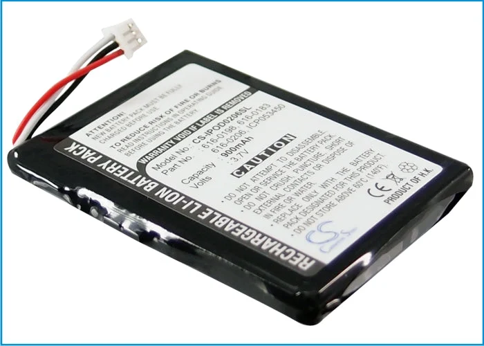 Apple iPOD Photo,Photo 40GB M9585ZR A,Photo 40GB M9585LL A,iPOD U2 20GB Color Display MA127,Photo 40GB M9585CH A,Phot Media Player Replacement Battery
