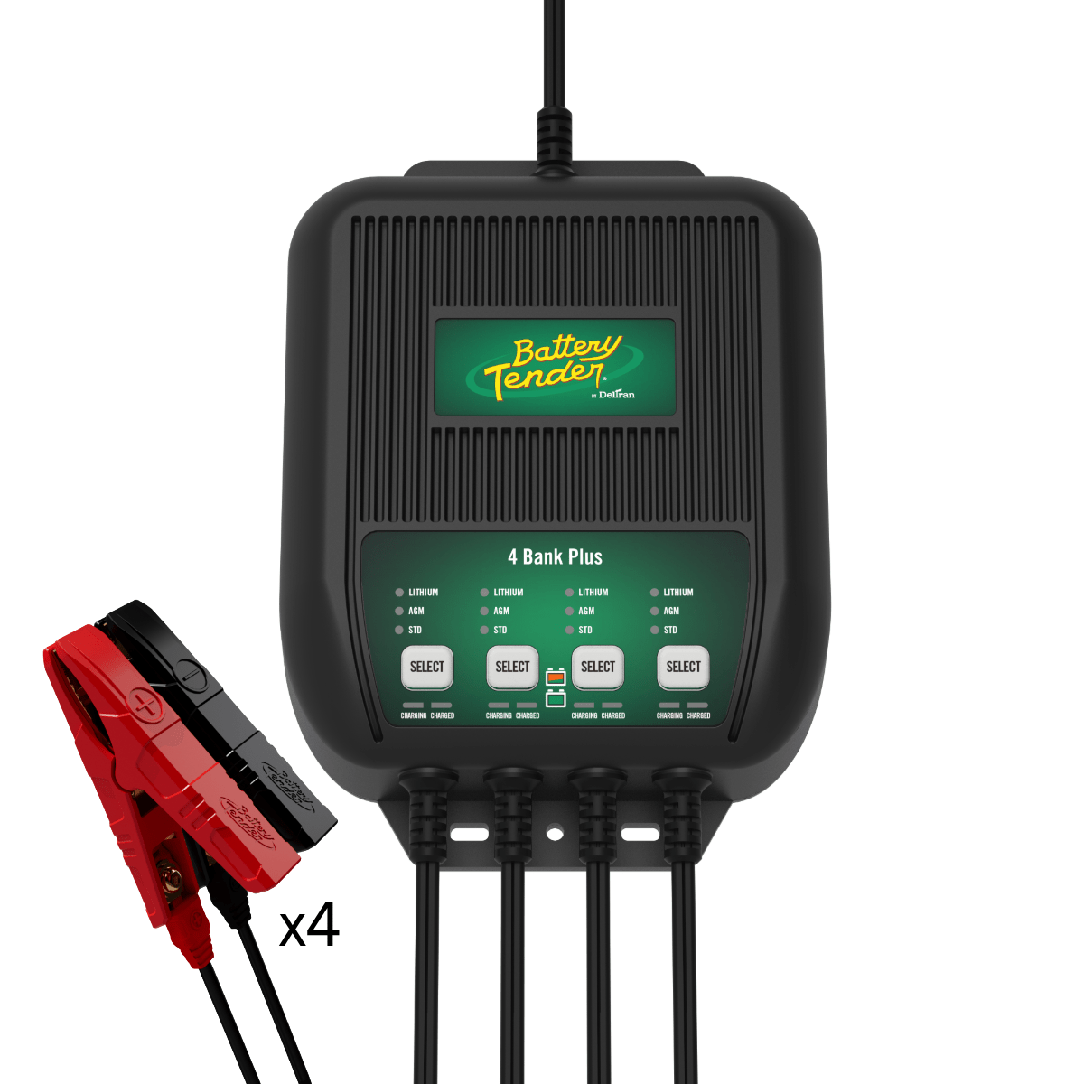 Battery Tender 4-Bank 12V 1.25 Amp Battery Charger and Maintainer