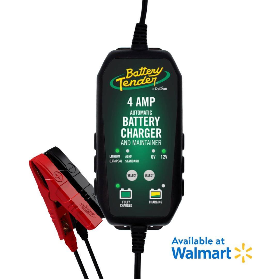 Battery Tender 6V/12V, 4 AMP Selectable Battery Charger - Available at Walmart