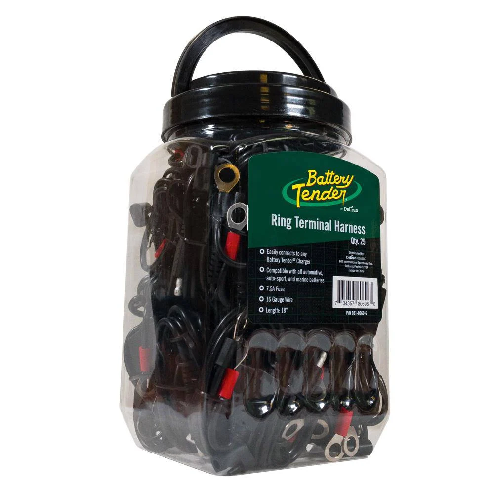 Battery Tender Ring Terminal Harness 25 Pack
