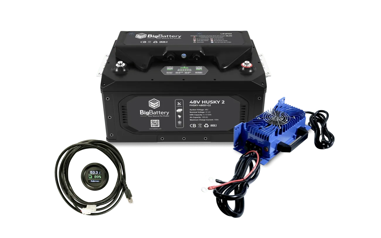 BigBattery 48V HUSKY2 PWR | 5.12kWh-20.48kWh |LiFePO4 – High Power | Golf | eUTV | Marine | Battery