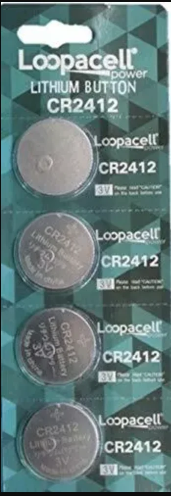 CR2412 CR 2412 Lithium 3V (4 Battery Pack)