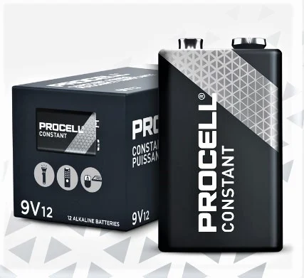 Duracell Procell 9 Volt Alkaline Batteries - Case of 72