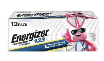 Energizer Industrial 123 3V Lithium Batteries 96/case