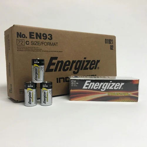Energizer Industrial C Alkaline Batteries - BOX of 12