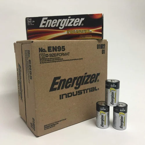 Energizer Industrial D Alkaline Batteries MADE IN THE USA - Box of 12