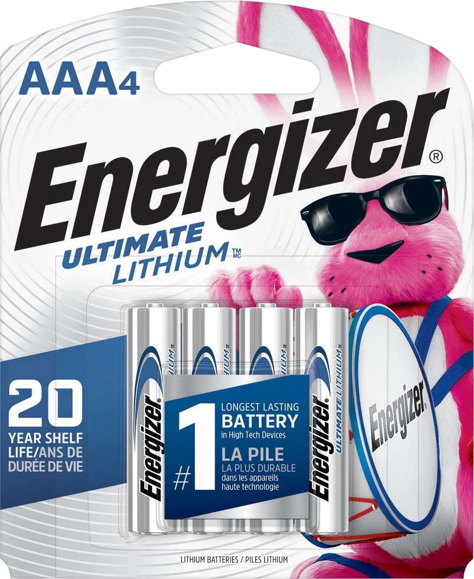 Energizer Lithium Battery AAA 4pk