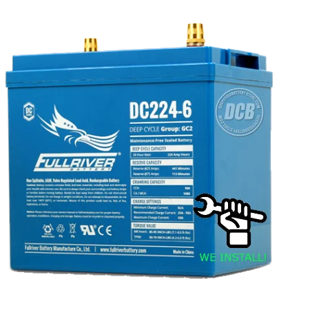 Full River DC224-6 AGM Deep Cycle Battery GC2