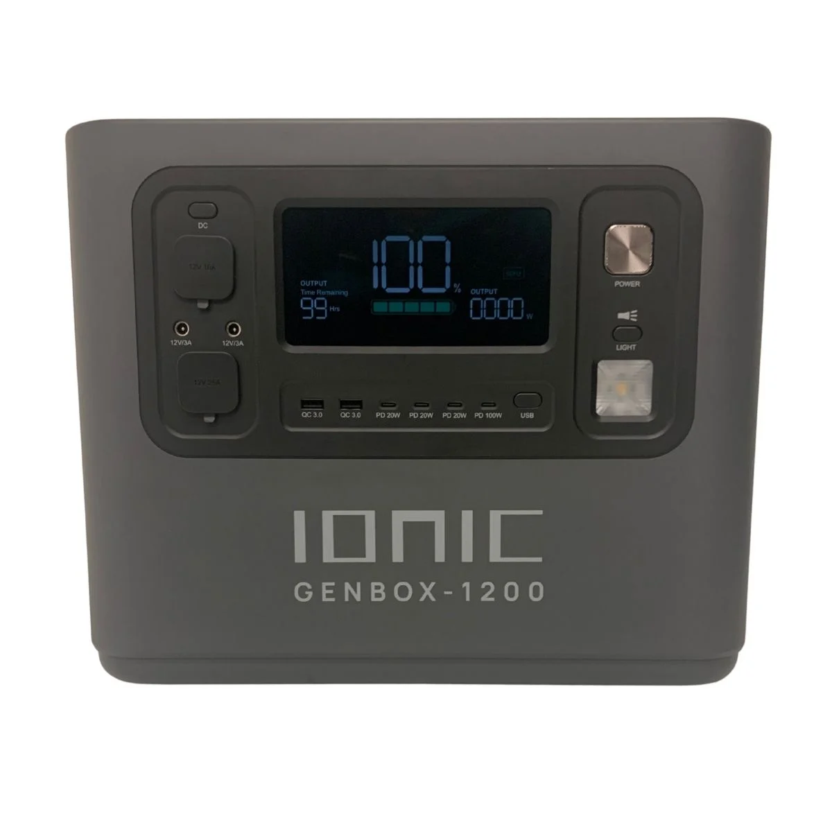 Ionic GenBox 1200 Portable Power Station | 1200W Pure Sine Wave with UPS Backup
