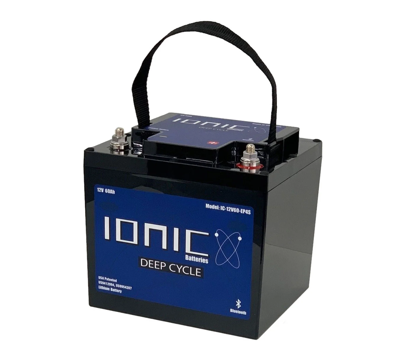 Ionic Lithium 12V 60Ah | LiFePO4 Deep Cycle Trolling Motor Battery + Bluetooth