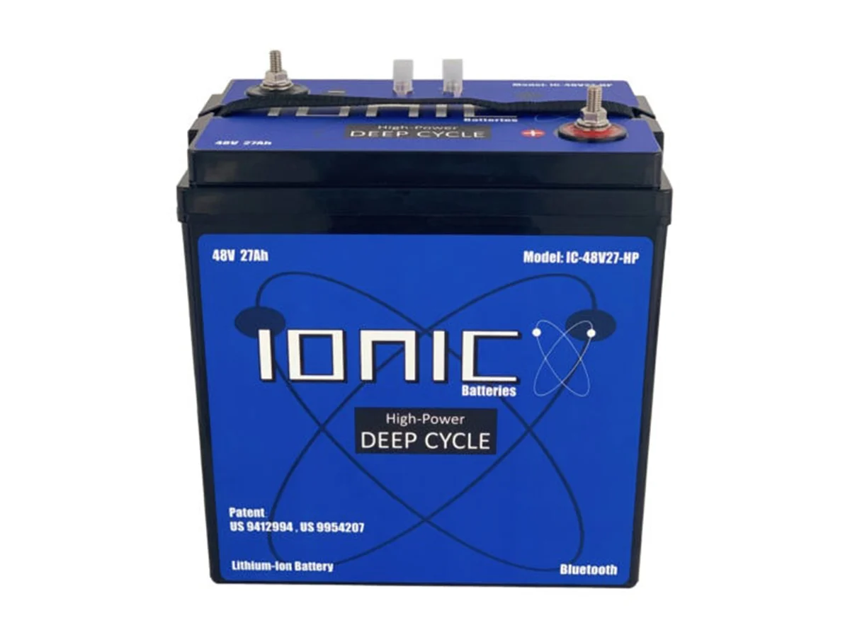 Ionic Lithium 48V 27Ah | GC2 Golf Cart LiFePO4 Deep Cycle Battery + Bluetooth