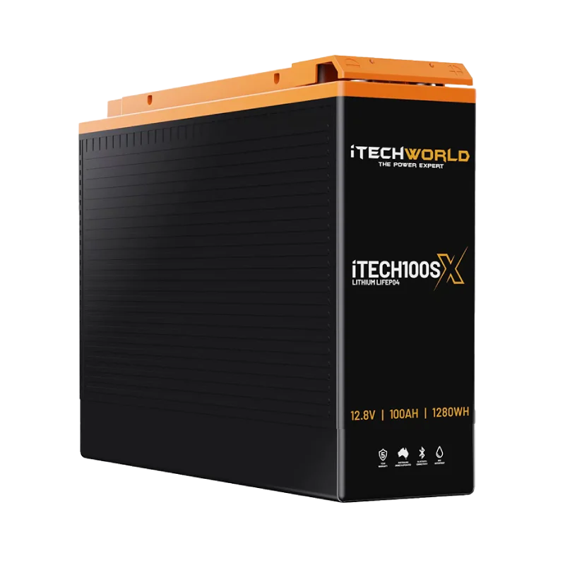 iTECH100SXSlim Deep Cycle Lithium Batterywith Bluetooth LifePO4 100Ah