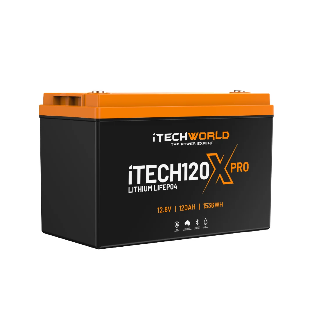 iTECH120X PRODeep Cycle Lithium Batterywith Bluetooth LiFePO4 120Ah