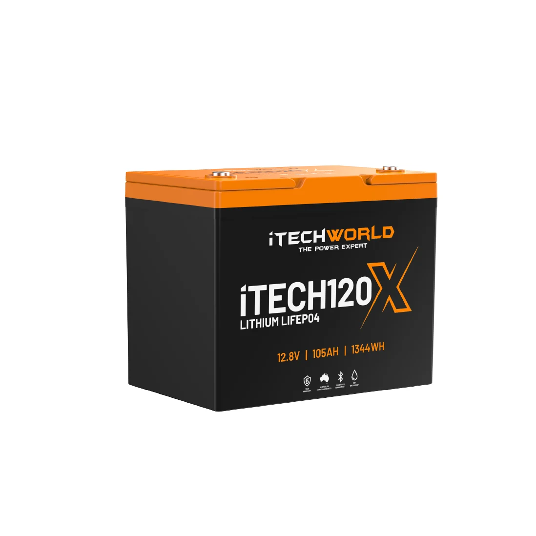 iTECH120XDeep Cycle Lithium Batterywith Bluetooth LiFePO4 105Ah