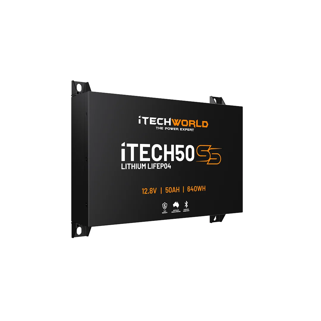 iTECH50SSSuper Slim Deep Cycle Lithium Batterywith Bluetooth LiFePO4 50Ah