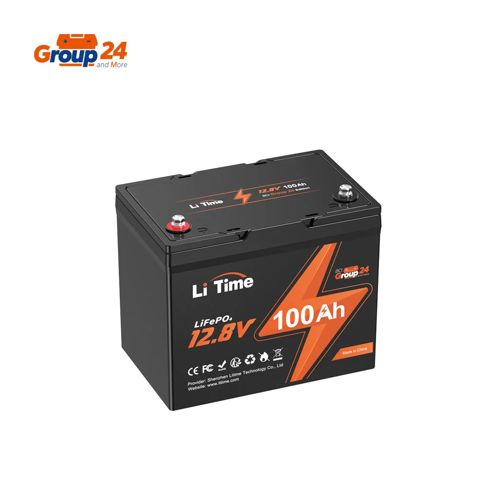 【Like New】LiTime 12V 100Ah Group 24 LiFePO4 Lithium Battery