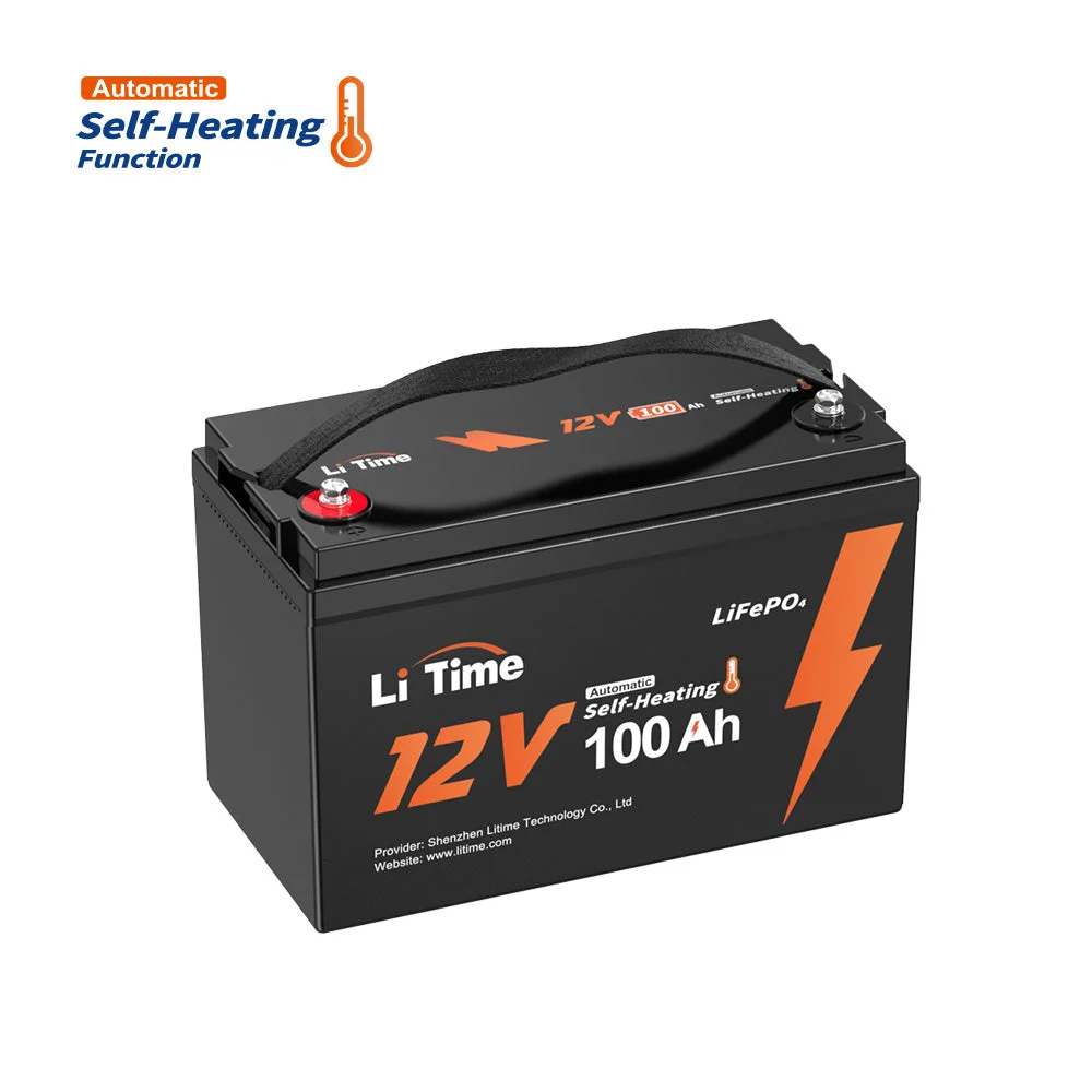 【Like New】LiTime 12V 100Ah Self Heating LiFePO4 Lithium Battery