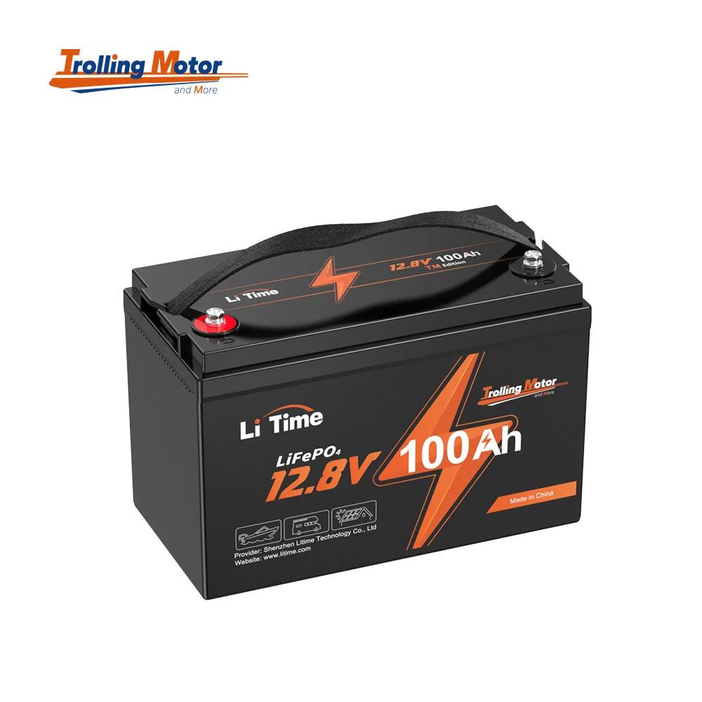 【Like New】LiTime 12V 100Ah Trolling Motor LiFePO4 Battery, Low-Temp Protection