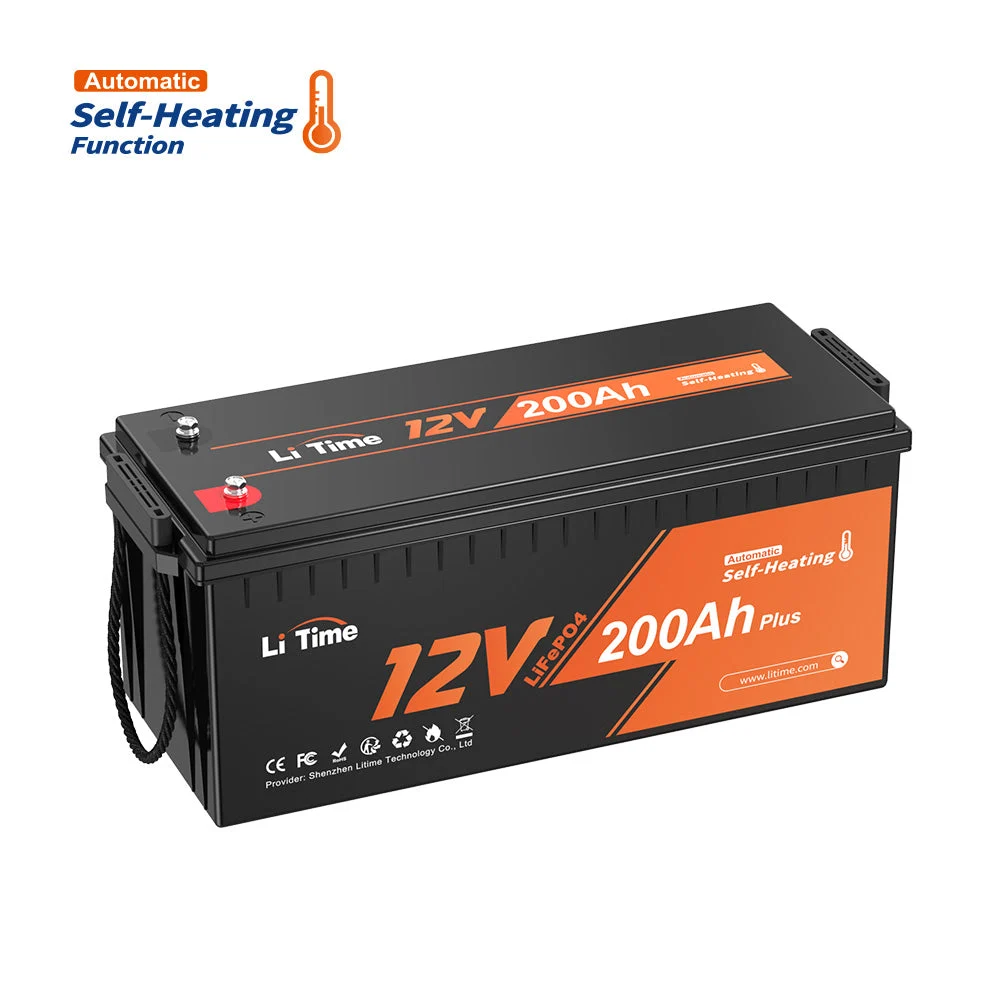 【Like New】LiTime 12V 200Ah Plus Self-Heating LiFePO4 Battery