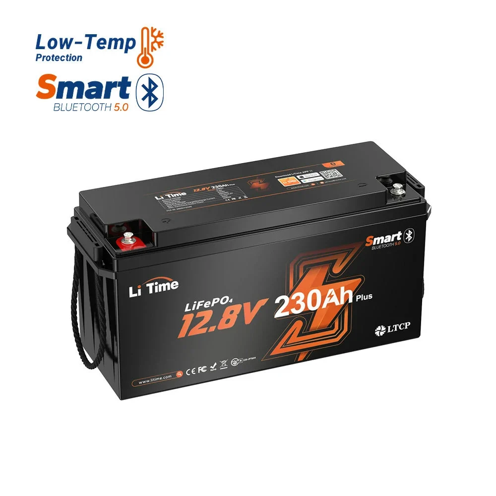【Like New】LiTime 12V 230Ah Bluetooth Lithium RV Battery with Low-Temp Protection