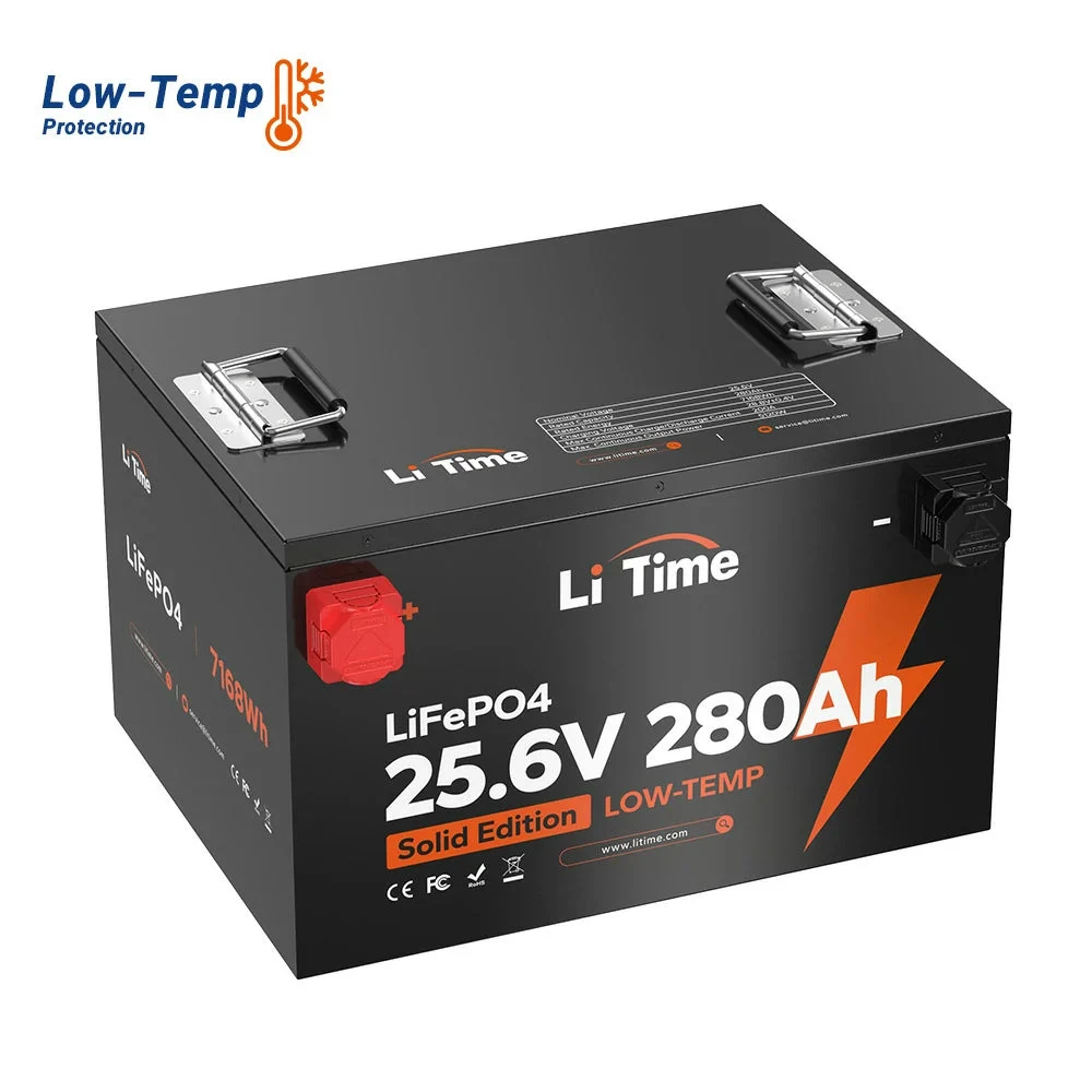 【Like New】LiTime 24V 280Ah Lithium Battery For Off-grid & Home Backup with Low-Temp Protection