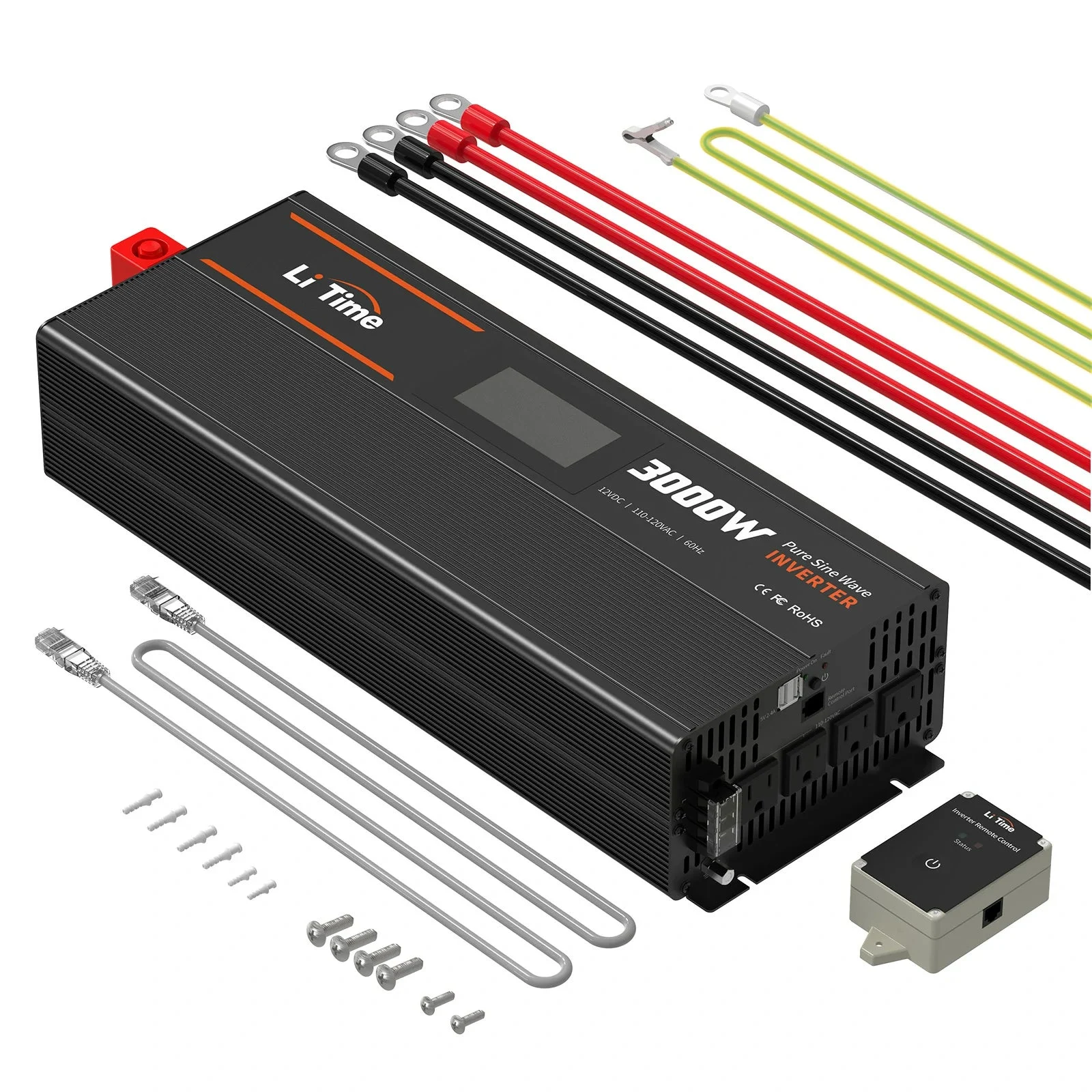 【Like New】LiTime 3000 Watt 12V Pure Sine Wave Inverter