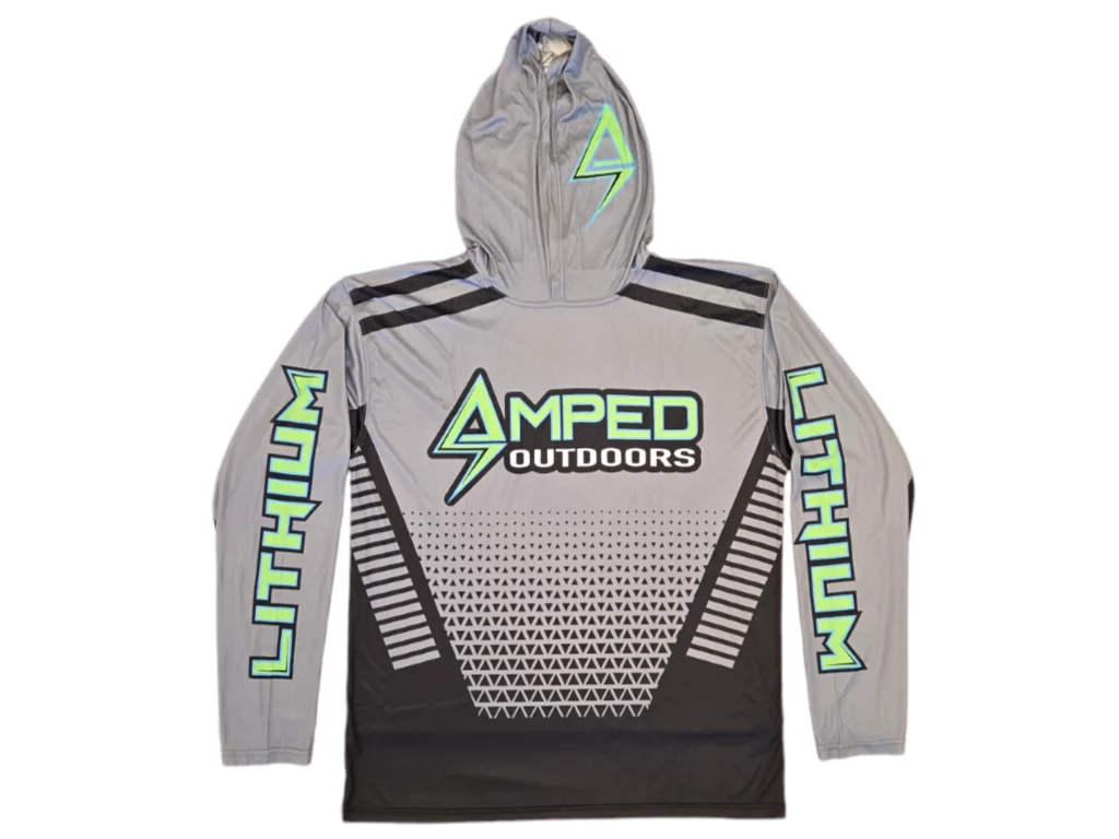 Limited Sizes Remaining! Amped Outdoors Performance Hooded Jersey