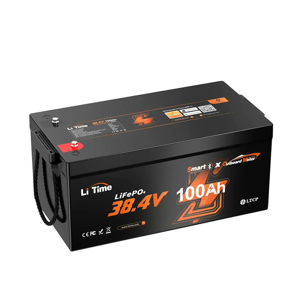LiTime 36V 100Ah OBM Marine Battery for Trolling Motors & Electric Outboard Motors
