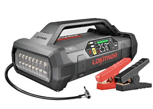 LOKITHOR JA300 Jump Starter with Air Compressor 1500Amp