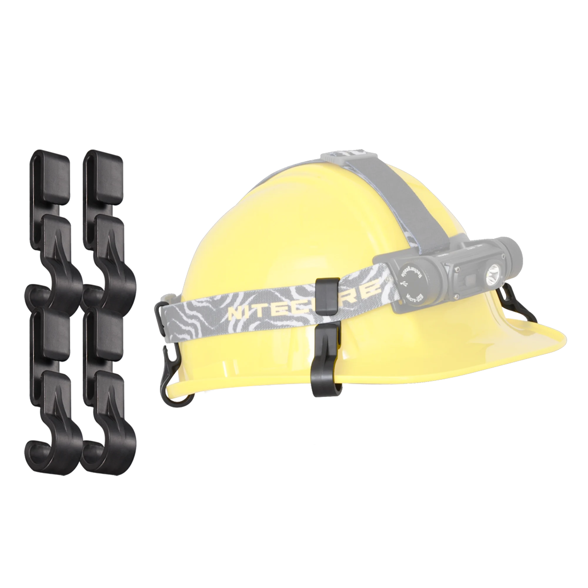 NHC10 Helmet/Hard Hat Clips for HC60 HC70 HC30 NU10 NU20 NU30 Headlamps